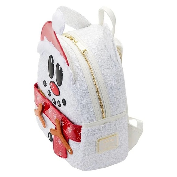 Exclusive - LoungeFly Mickey Mouse Sequin Snowman Mini Backpack - Picture 4 of 6